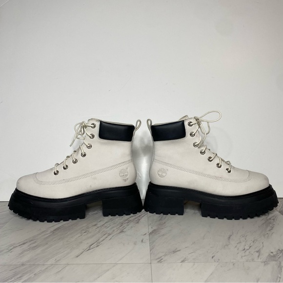 Timberland Sky White Black Chunky Lace Up Boot 9 - Picture 9 of 16